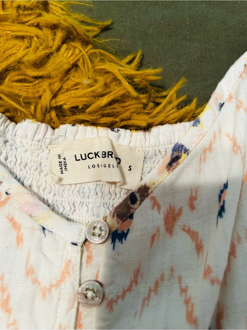 Lucky Brand Floral Tiered Sundress - Light Pink & Yellow - Picture 2 of 5